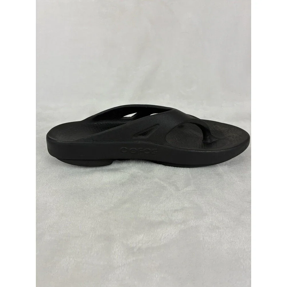 OOFOS OOriginal Recovery Thong Sandal Men’s 9/ Womens 11 Black-Comfort Flip Flop